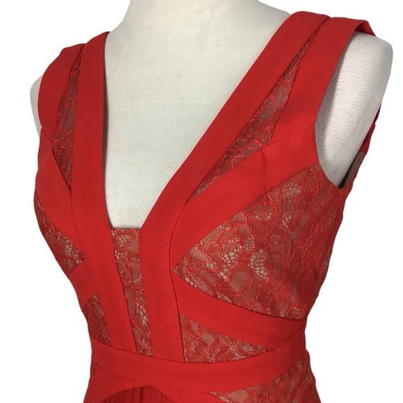 BCBG MAXAZRIA x REVOLVE Bright Poppy Pleated Maxi Dress Size 0 - Picture 10 of 12